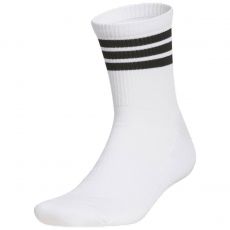 3 Stripe Half Crew Socks White/Black