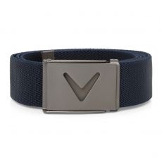 V Logo Web Belt Peacoat