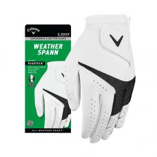 Weather Spann 2 Pack White Mens Golf Glove