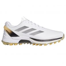 AdiZero ZG Mens Golf Shoes White/Black/Ice Tan