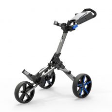 Micra Push Trolley Gun Metal/Blue Trim