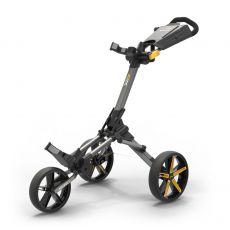 Micra Push Trolley Gun Metal/Yellow Trim