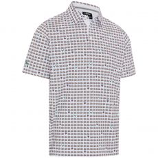 One Pimento, Two Pimento Mens Polo Bright White