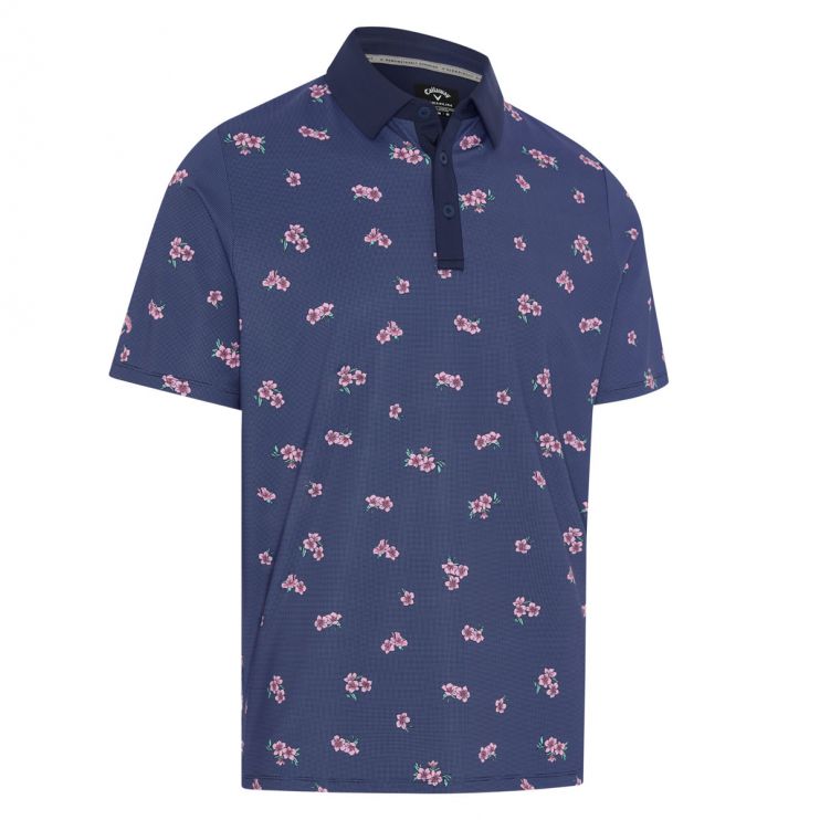 Callaway Azalea Gingham Print Polo Shirt