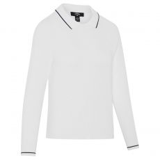 Collared Ladies Sweater Brilliant White
