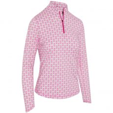 Deco Geo Ladies Top Fuchsia Purple