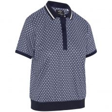 Scarf Geo Ladies Shirt Peacoat