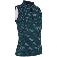 Framing Geo Ladies Sleeveless Shirt Peacoat