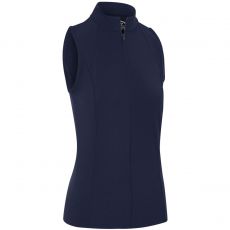 Rib Play Ladies Sleeveless Shirt Peacoat