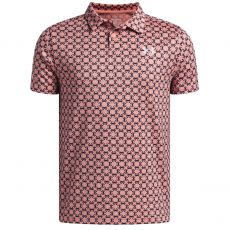 Matchplay Printed Junior Polo Posh Pink/Navy