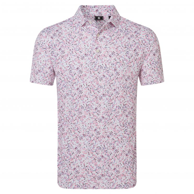 FootJoy Watercolour Floral Print Pique