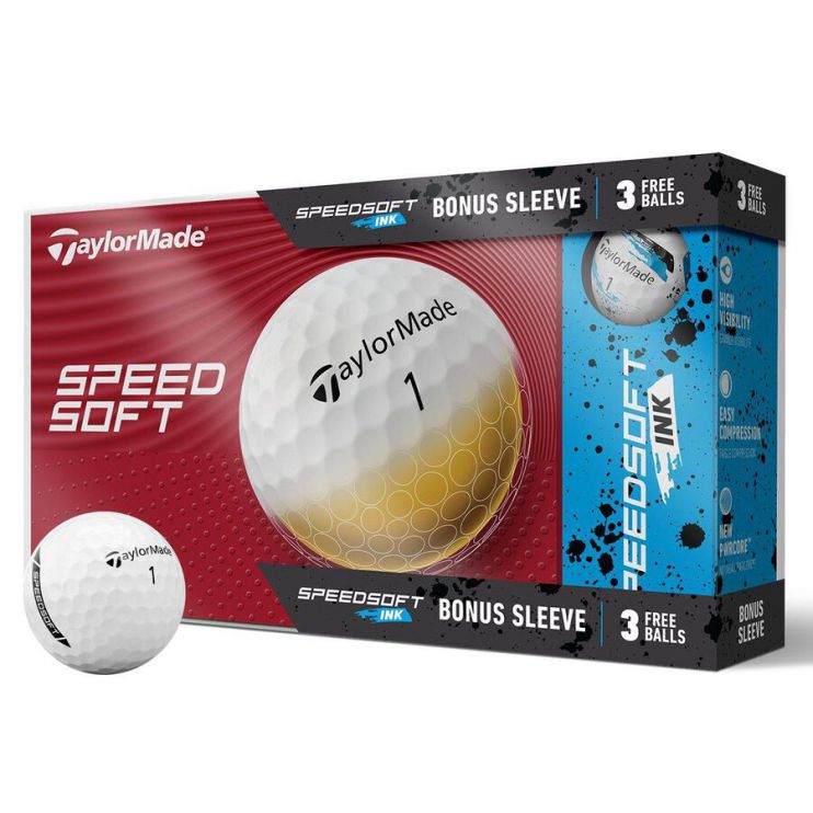 TaylorMade TaylorMade Speedsoft Golf Balls + Bonus Ink Sleeve