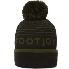FJ Striped Bobble Hat Mens One Size Fits All Olive/Black