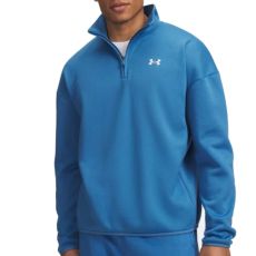 UA Armour Fleece 1/4 Zip Aegean Blue/Black