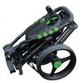 One 3 Wheel Compact Trolley Black/Green