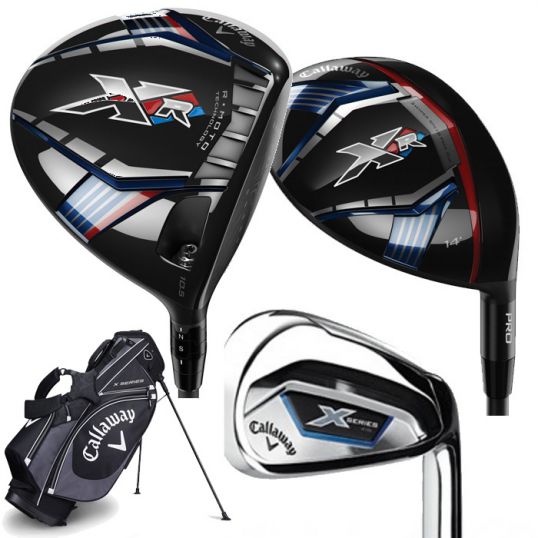 XR Pro & X Series Mens Complete Golf Set Adjustable 9-11 Degree 16 Degree 5-PW+SW Uniflex Shafts Regular (Ex display)