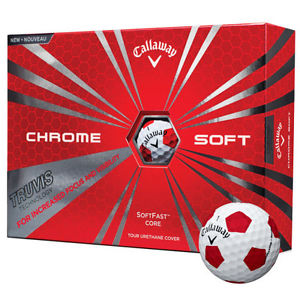 Chrome Soft Truvis Golf Balls Red