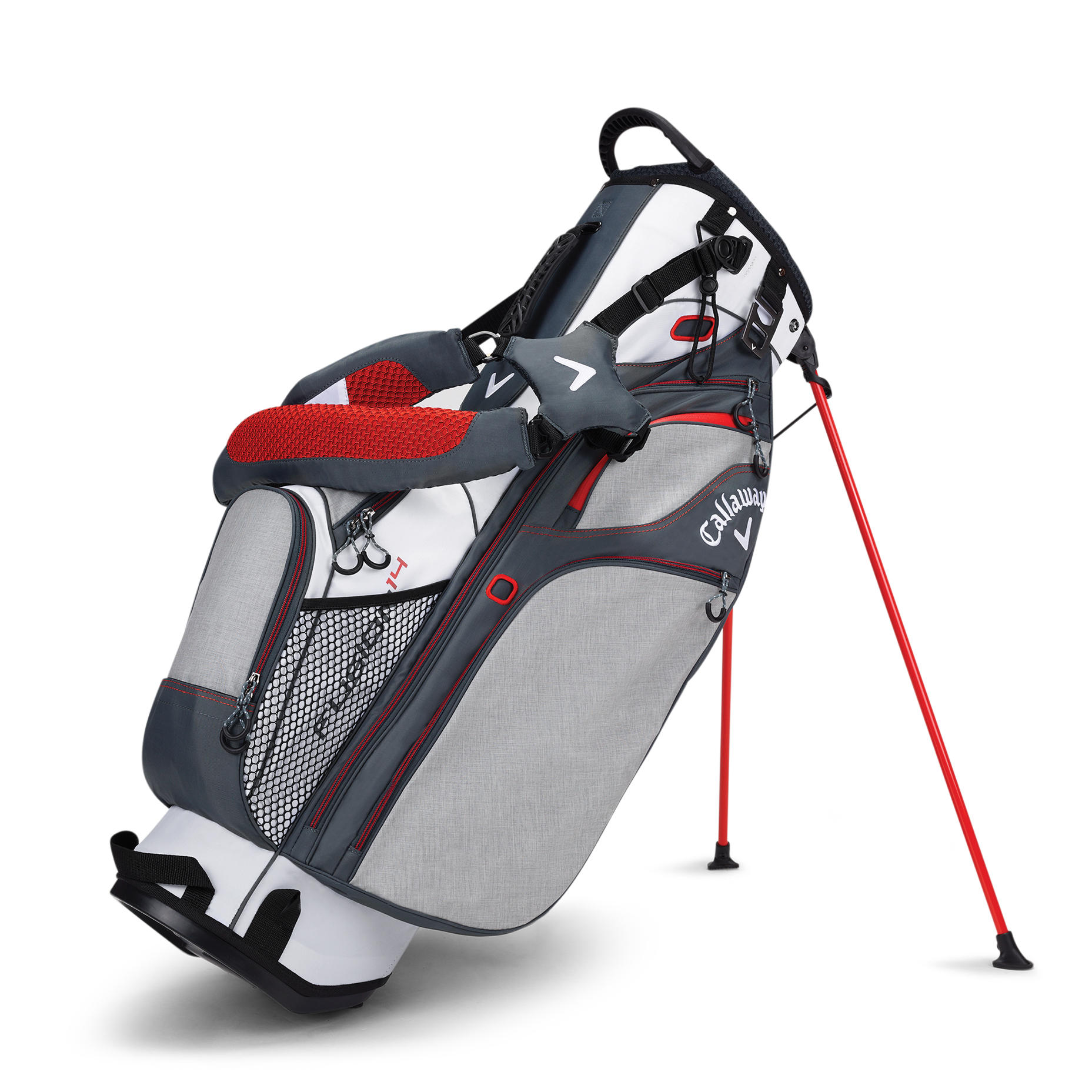 Product Image for Fusion 14 Stand Bag White/Titanium/Orange