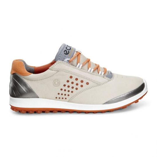 Womens Biom Hybrid 2 Golf Shoes Oyster/Orange