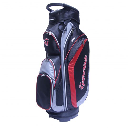 Corza Cart Bag Black/Charcoal/Red 17