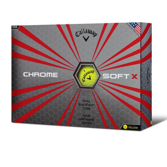 Chrome Soft X Yellow Golf Balls 2017