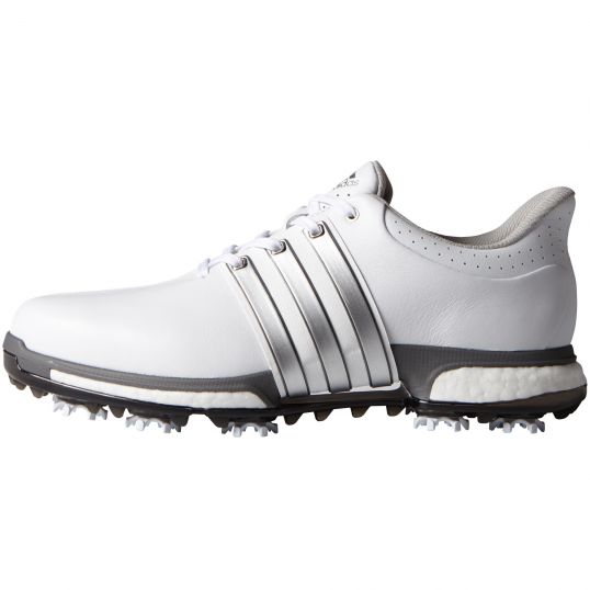 Tour 360 Boost Mens Golf Shoes White/Silver