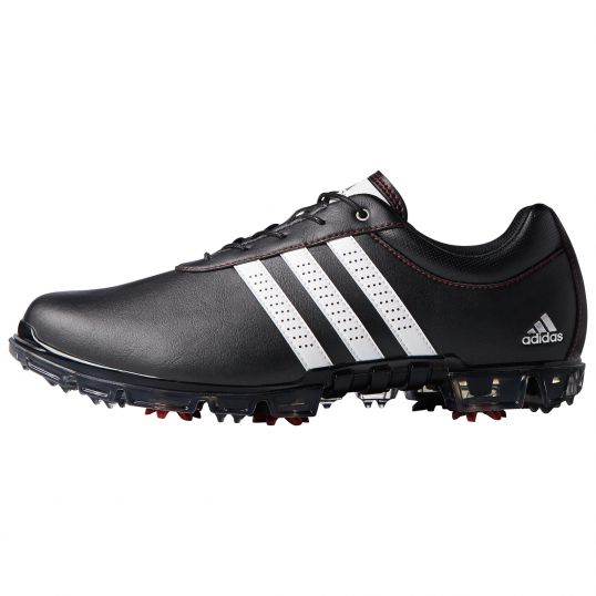 AdiPure Flex Mens Golf Shoes Core Black/White/Red
