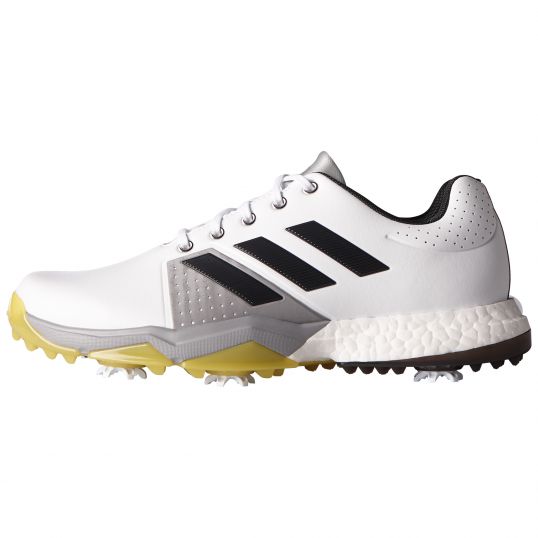 AdiPower 3 Boost Mens Golf Shoes White/Silver/Yellow