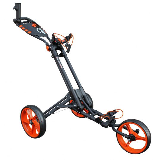 One 3 Wheel One Click Trolley Grey/Orange
