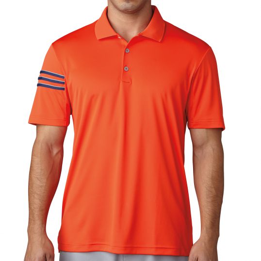 3 Stripe Club Polo Energy Orange