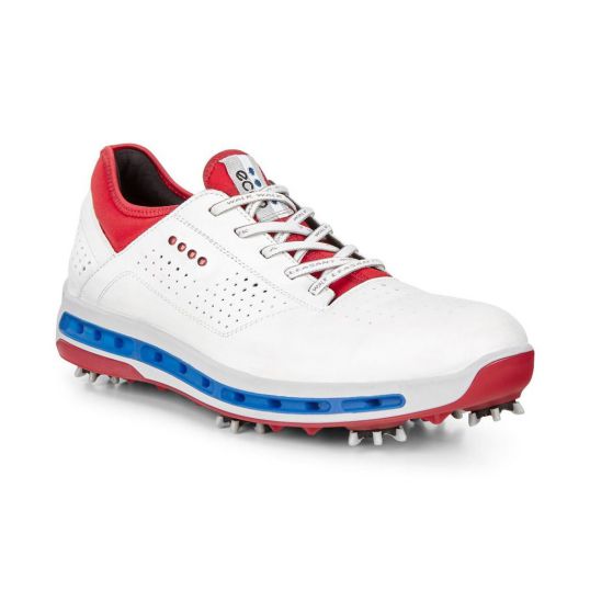 Men's Golf Cool Golf Shoes White/Tomato