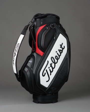 Players Staff Cart Bag Black/White/Red