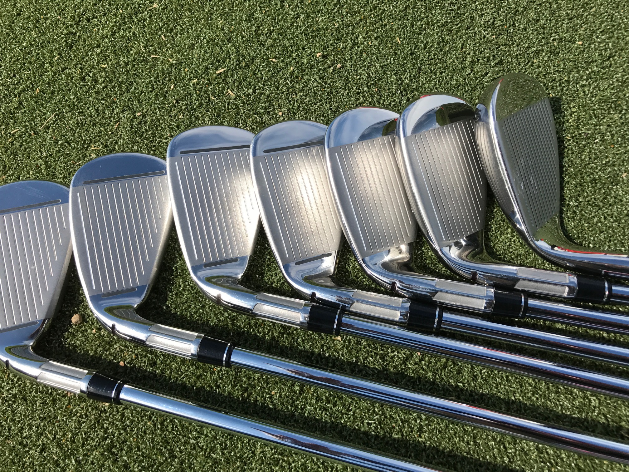 TaylorMade M2 Irons Steel Shafts 2017 Right Regular Reax 88