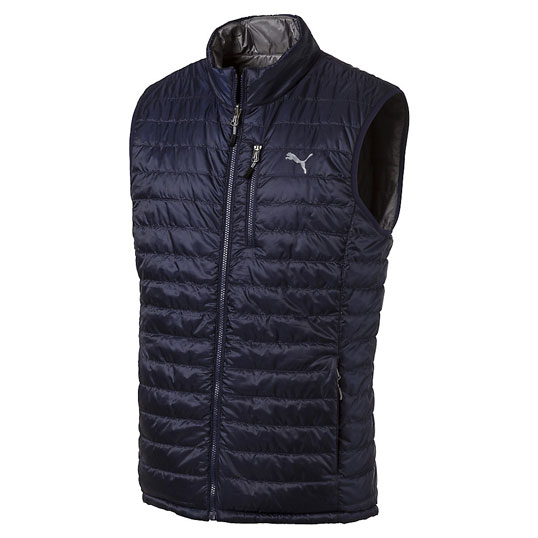 PWR Warm Reversible Vest Puma Black/Lapis Blue