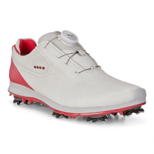 Womens Biom G2 BOA GoreTex Golf Shoes White/Teaberry