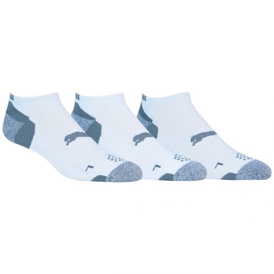 Pounce Low Cut 3 Pair Socks White