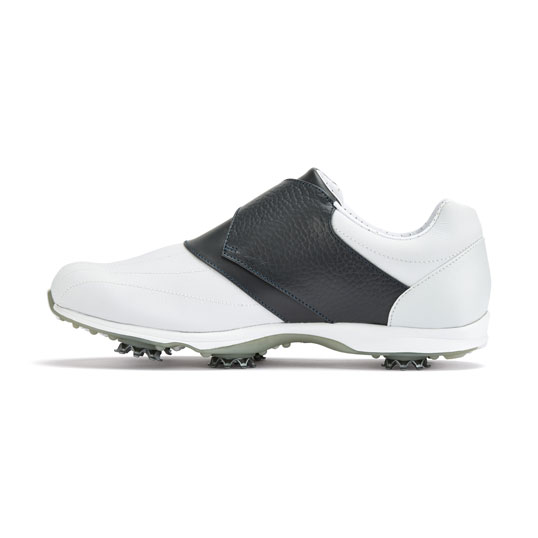 emBODY Velcro Ladies Golf Shoes Wide Width White/Navy 2018