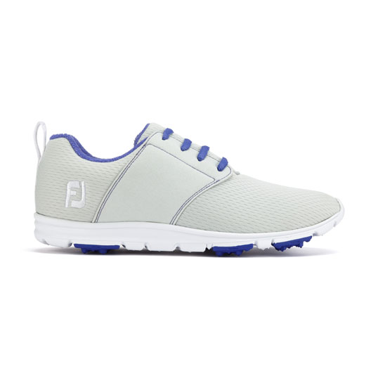 enJOY Ladies Golf Shoes Light Standard Width Grey/Blue 2018