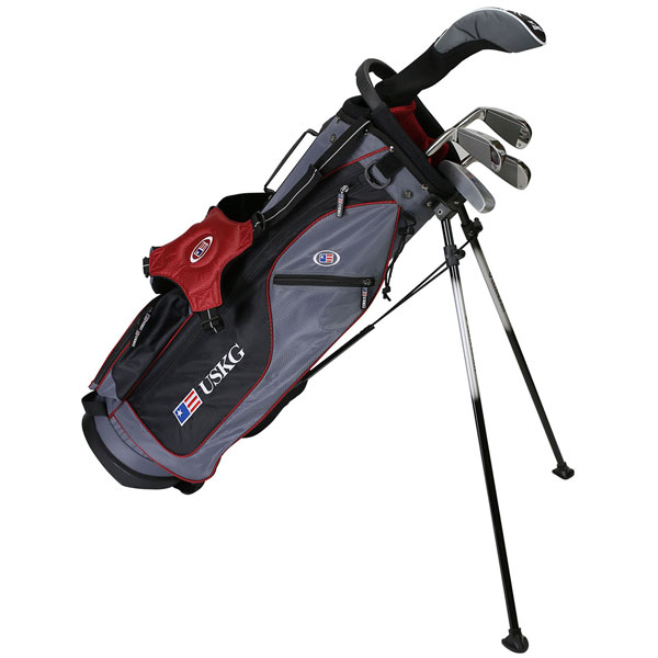 Product Image for US Kids Ultralight Junior Golf Sets Right Junior 54" Purple 5 Club Stand Bag Grey/Purple (Used - 3 Star)