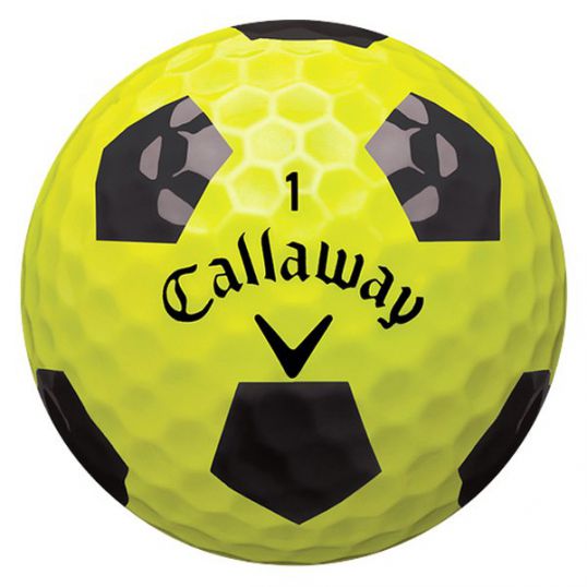 Chrome Soft X Truvis Yellow/Black Golf Balls