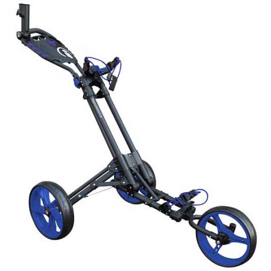 One 3 Wheel One Click Trolley Grey/Blue