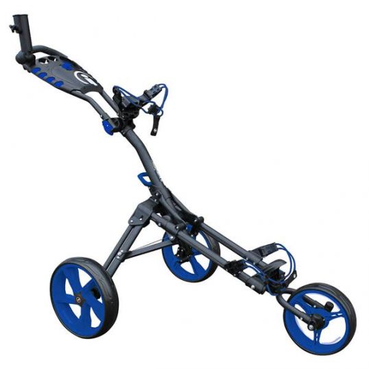 One 3 Wheel Compact Trolley Grey/Blue