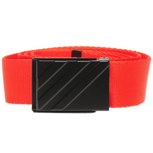 Adidas Web Golf Belt - Red 3 Stripe | JamGolf